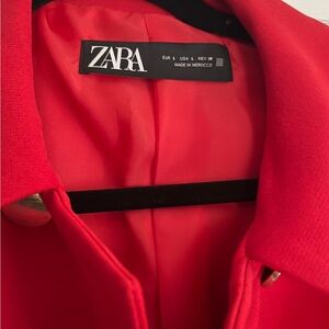 Zara Women's Bold Red Blazer